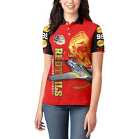 Tuskegee Red Tails Airmen Women Polo Shirt WWII Fighter Pilot Legacy - Wonder Print Shop