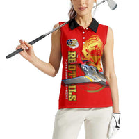 Tuskegee Red Tails Airmen Women Sleeveless Polo Shirt WWII Fighter Pilot Legacy - Wonder Print Shop