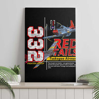 Red Tails Spitfire Tuskegee Airmen Canvas Wall Art 332nd Fighter Group WWII Legacy Tribute - Wonder Print Shop