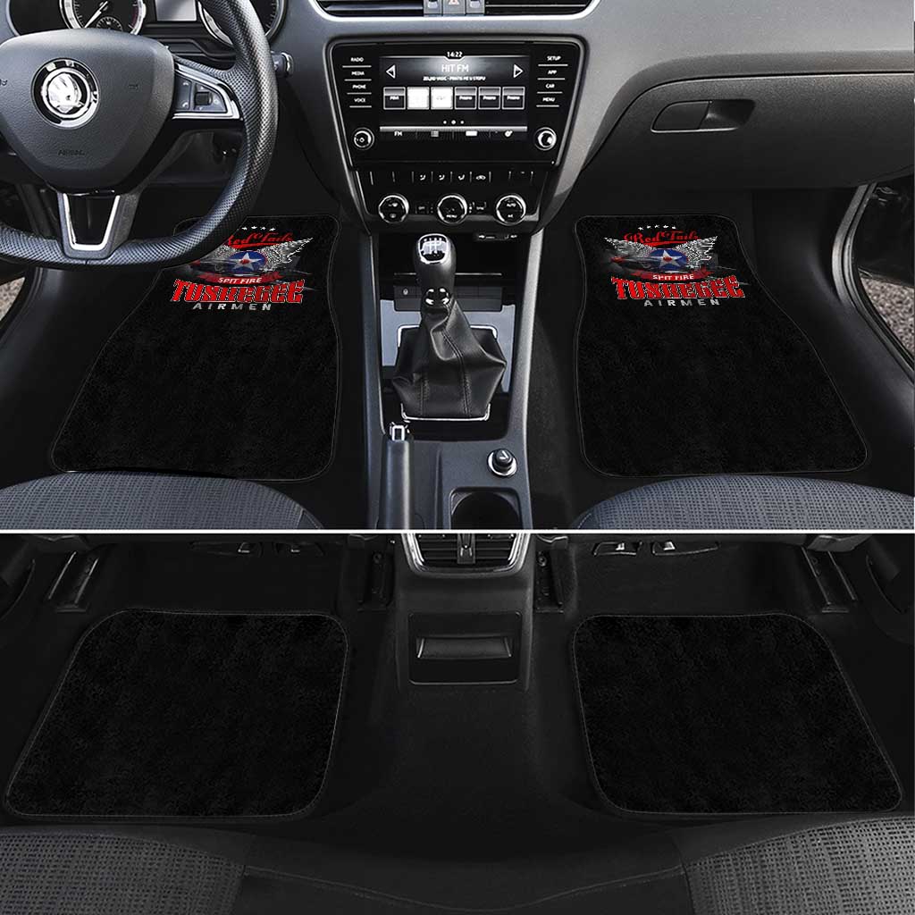 Red Tails Spitfire Tuskegee Airmen Car Mats 332nd Fighter Group WWII Legacy Tribute - Wonder Print Shop