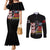 Red Tails Spitfire Tuskegee Airmen Couples Matching Mermaid Dress and Long Sleeve Button Shirt 332nd Fighter Group WWII Legacy Tribute - Wonder Print Shop