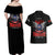 Red Tails Spitfire Tuskegee Airmen Couples Matching Off Shoulder Maxi Dress and Hawaiian Shirt 332nd Fighter Group WWII Legacy Tribute - Wonder Print Shop