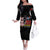 Red Tails Spitfire Tuskegee Airmen Family Matching Off The Shoulder Long Sleeve Dress and Hawaiian Shirt 332nd Fighter Group WWII Legacy Tribute - Wonder Print Shop