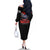 Red Tails Spitfire Tuskegee Airmen Family Matching Off The Shoulder Long Sleeve Dress and Hawaiian Shirt 332nd Fighter Group WWII Legacy Tribute - Wonder Print Shop