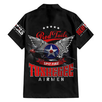 Red Tails Spitfire Tuskegee Airmen Family Matching Off Shoulder Maxi Dress and Hawaiian Shirt 332nd Fighter Group WWII Legacy Tribute - Wonder Print Shop