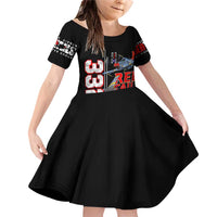 Red Tails Spitfire Tuskegee Airmen Family Matching Off Shoulder Short Dress and Hawaiian Shirt 332nd Fighter Group WWII Legacy Tribute - Wonder Print Shop