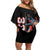 Red Tails Spitfire Tuskegee Airmen Family Matching Off Shoulder Short Dress and Hawaiian Shirt 332nd Fighter Group WWII Legacy Tribute - Wonder Print Shop