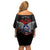 Red Tails Spitfire Tuskegee Airmen Family Matching Off Shoulder Short Dress and Hawaiian Shirt 332nd Fighter Group WWII Legacy Tribute - Wonder Print Shop