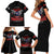 Red Tails Spitfire Tuskegee Airmen Family Matching Short Sleeve Bodycon Dress and Hawaiian Shirt 332nd Fighter Group WWII Legacy Tribute - Wonder Print Shop