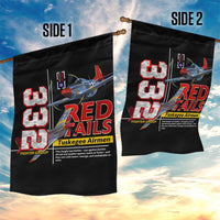 Red Tails Spitfire Tuskegee Airmen Garden Flag 332nd Fighter Group WWII Legacy Tribute - Wonder Print Shop