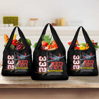 Red Tails Spitfire Tuskegee Airmen Grocery Bag 332nd Fighter Group WWII Legacy Tribute - Wonder Print Shop