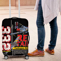 Red Tails Spitfire Tuskegee Airmen Luggage Cover 332nd Fighter Group WWII Legacy Tribute - Wonder Print Shop