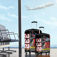 Red Tails Spitfire Tuskegee Airmen Luggage Cover 332nd Fighter Group WWII Legacy Tribute - Wonder Print Shop