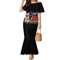Red Tails Spitfire Tuskegee Airmen Mermaid Dress 332nd Fighter Group WWII Legacy Tribute - Wonder Print Shop