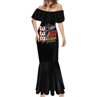 Red Tails Spitfire Tuskegee Airmen Mermaid Dress 332nd Fighter Group WWII Legacy Tribute - Wonder Print Shop