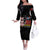 Red Tails Spitfire Tuskegee Airmen Off The Shoulder Long Sleeve Dress 332nd Fighter Group WWII Legacy Tribute - Wonder Print Shop