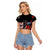 Red Tails Spitfire Tuskegee Airmen Raglan Cropped T Shirt 332nd Fighter Group WWII Legacy Tribute - Wonder Print Shop