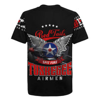 Red Tails Spitfire Tuskegee Airmen Rugby Jersey 332nd Fighter Group WWII Legacy Tribute - Wonder Print Shop
