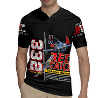 Red Tails Spitfire Tuskegee Airmen Rugby Jersey 332nd Fighter Group WWII Legacy Tribute - Wonder Print Shop