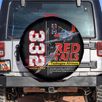 Red Tails Spitfire Tuskegee Airmen Spare Tire Cover 332nd Fighter Group WWII Legacy Tribute - Wonder Print Shop