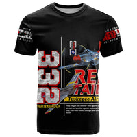Red Tails Spitfire Tuskegee Airmen T Shirt 332nd Fighter Group WWII Legacy Tribute - Wonder Print Shop