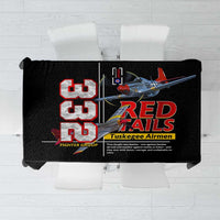 Red Tails Spitfire Tuskegee Airmen Tablecloth 332nd Fighter Group WWII Legacy Tribute - Wonder Print Shop