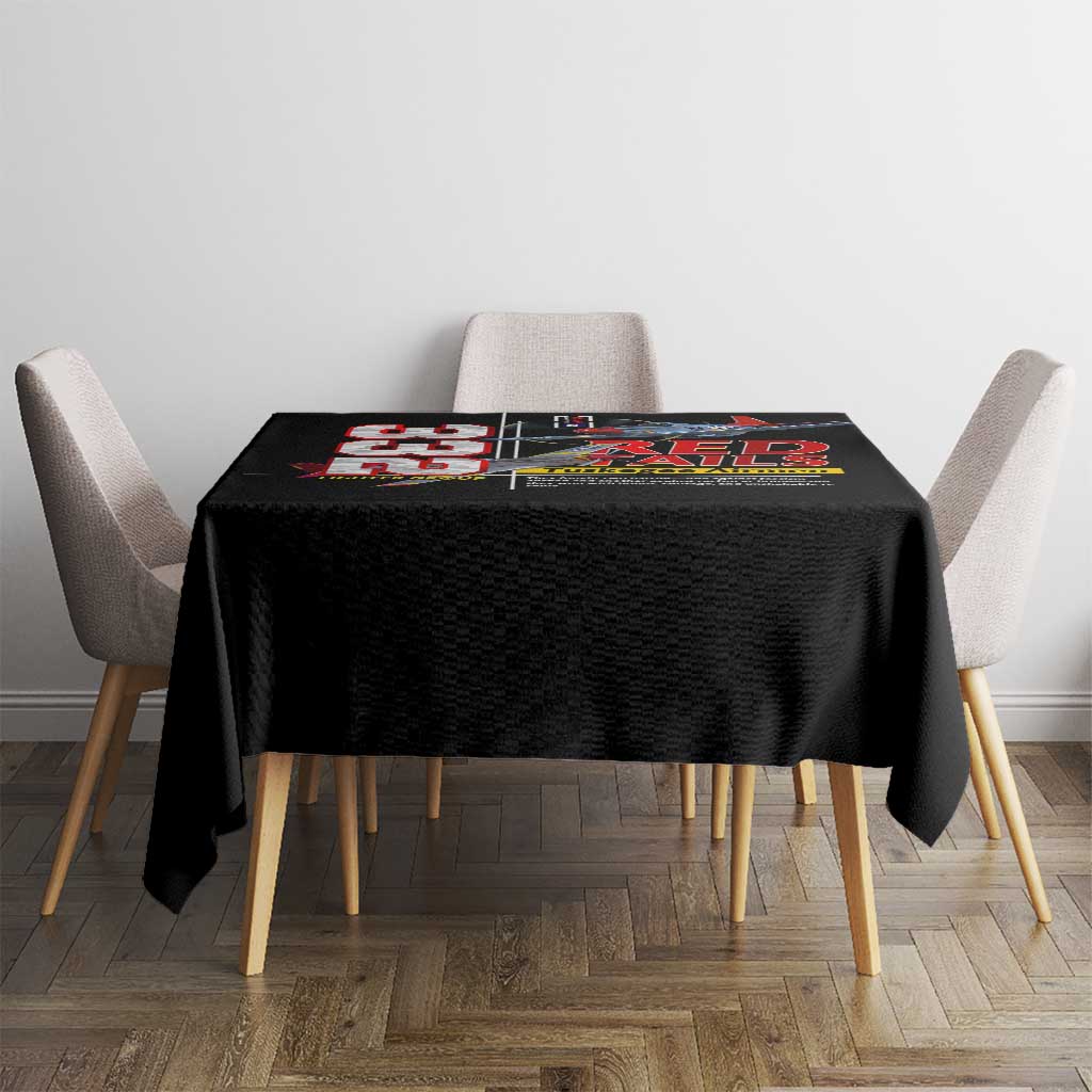 Red Tails Spitfire Tuskegee Airmen Tablecloth 332nd Fighter Group WWII Legacy Tribute - Wonder Print Shop