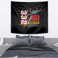 Red Tails Spitfire Tuskegee Airmen Tapestry 332nd Fighter Group WWII Legacy Tribute - Wonder Print Shop