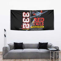 Red Tails Spitfire Tuskegee Airmen Tapestry 332nd Fighter Group WWII Legacy Tribute - Wonder Print Shop