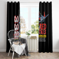 Red Tails Spitfire Tuskegee Airmen Window Curtain 332nd Fighter Group WWII Legacy Tribute - Wonder Print Shop
