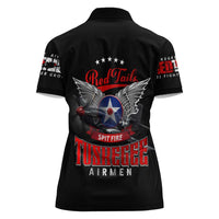 Red Tails Spitfire Tuskegee Airmen Women Polo Shirt 332nd Fighter Group WWII Legacy Tribute - Wonder Print Shop