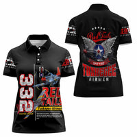 Red Tails Spitfire Tuskegee Airmen Women Polo Shirt 332nd Fighter Group WWII Legacy Tribute - Wonder Print Shop