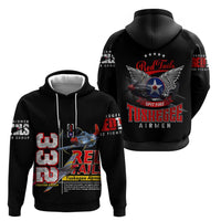 Red Tails Spitfire Tuskegee Airmen Zip Hoodie 332nd Fighter Group WWII Legacy Tribute - Wonder Print Shop