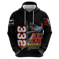 Red Tails Spitfire Tuskegee Airmen Zip Hoodie 332nd Fighter Group WWII Legacy Tribute - Wonder Print Shop