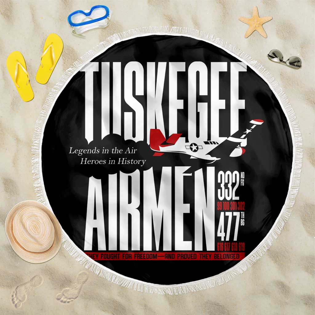 Wings of Honor Tuskegee Airmen Beach Blanket 332nd 477th Fighter Group Tribute - Wonder Print Shop