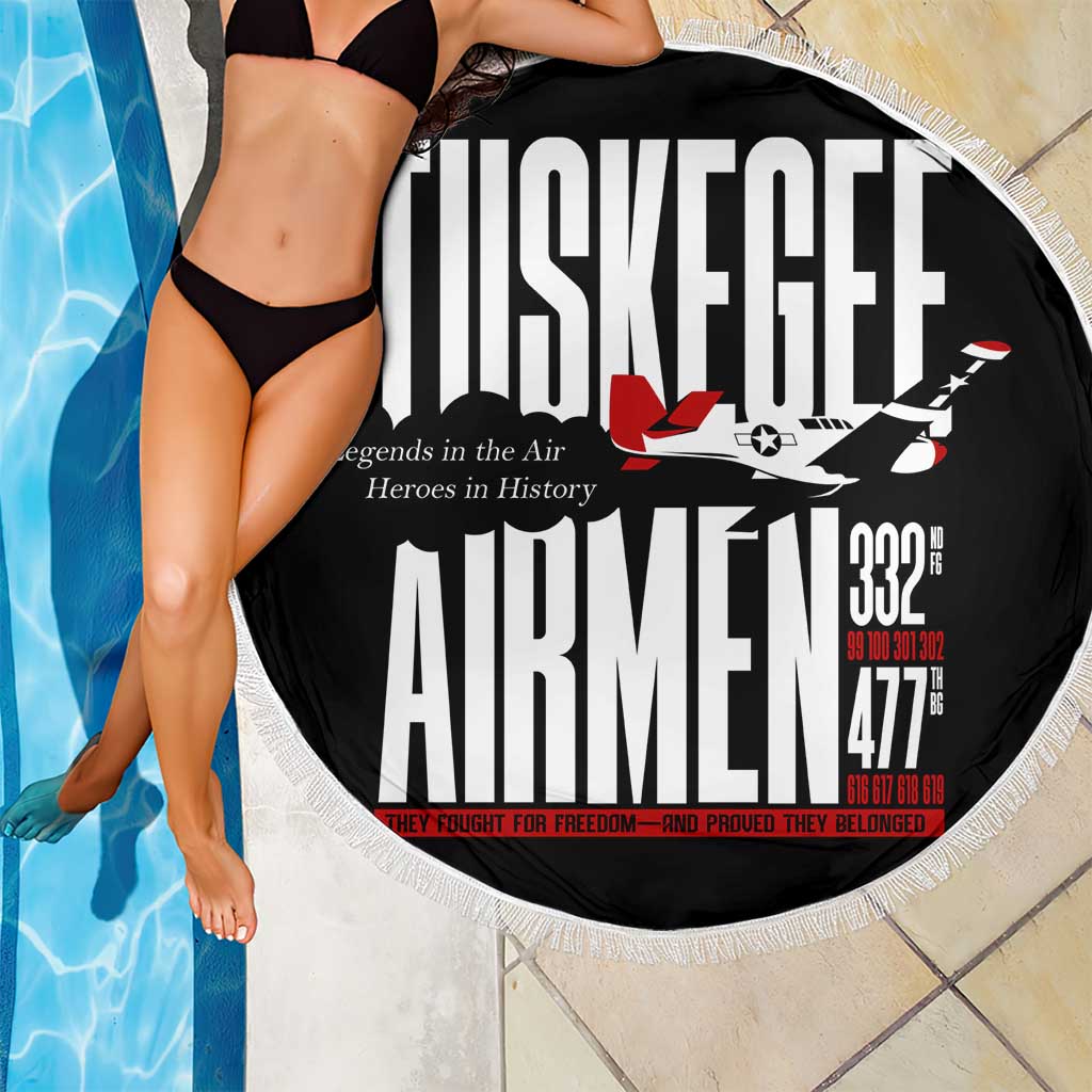 Wings of Honor Tuskegee Airmen Beach Blanket 332nd 477th Fighter Group Tribute - Wonder Print Shop