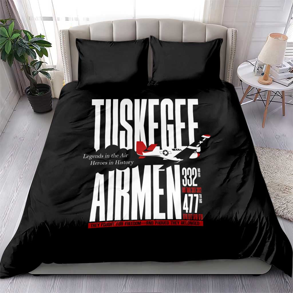 Wings of Honor Tuskegee Airmen Bedding Set 332nd 477th Fighter Group Tribute - Wonder Print Shop