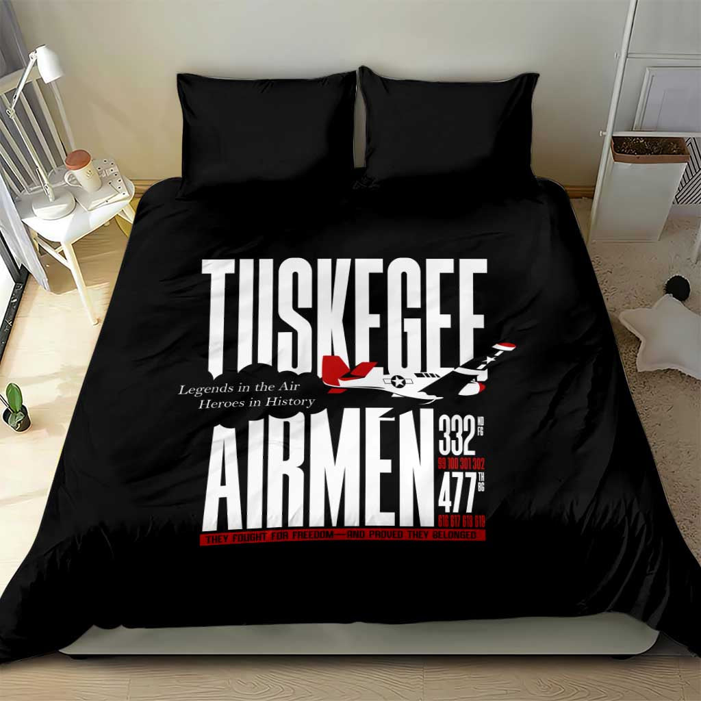 Wings of Honor Tuskegee Airmen Bedding Set 332nd 477th Fighter Group Tribute - Wonder Print Shop