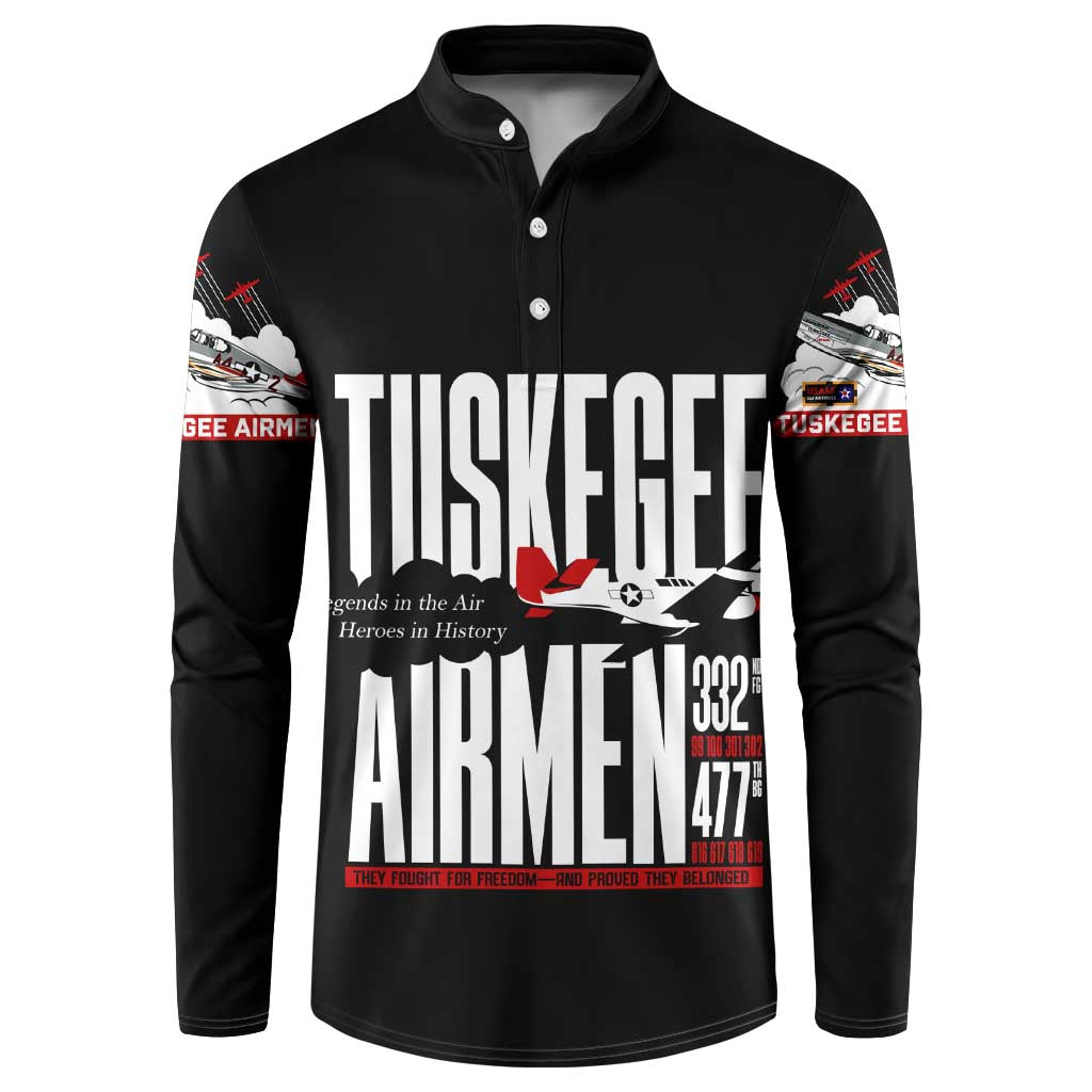 Wings of Honor Tuskegee Airmen Button Sweatshirt 332nd 477th Fighter Group Tribute - Wonder Print Shop