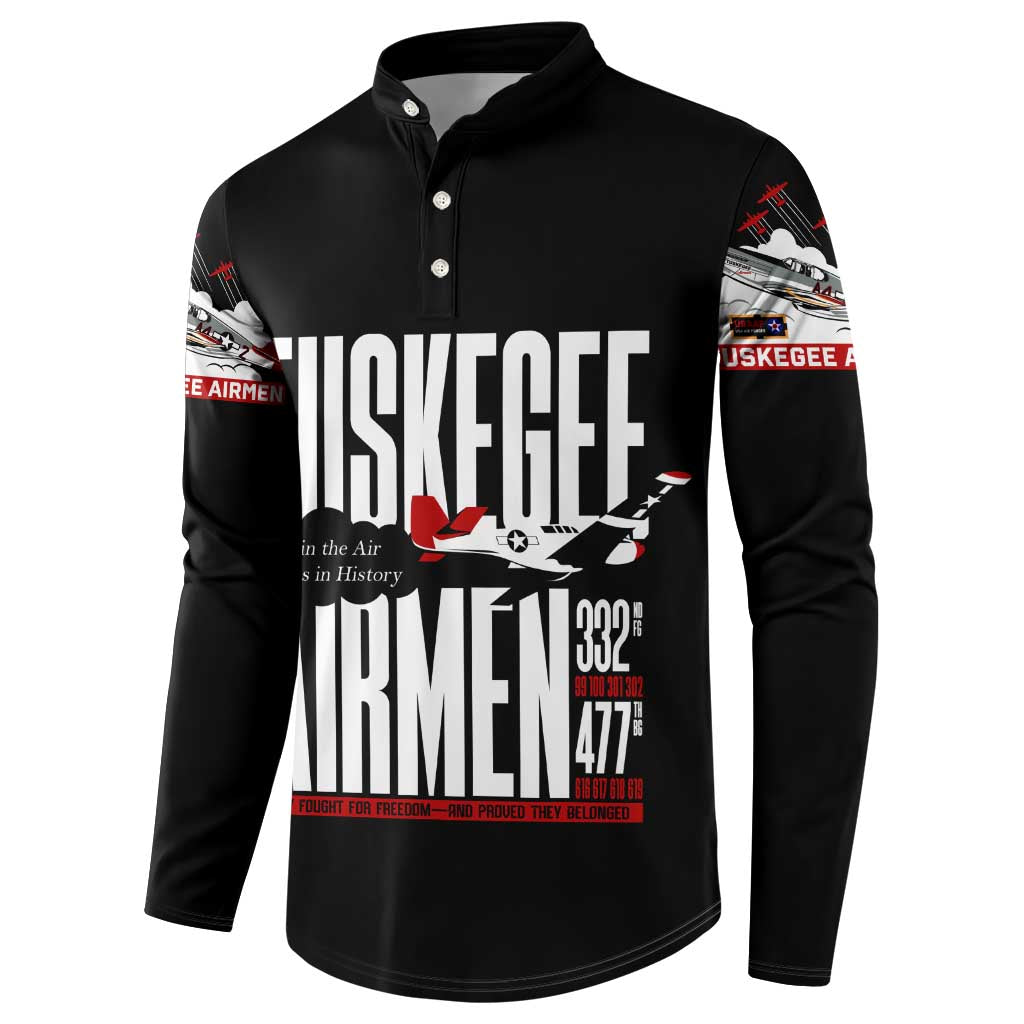 Wings of Honor Tuskegee Airmen Button Sweatshirt 332nd 477th Fighter Group Tribute - Wonder Print Shop