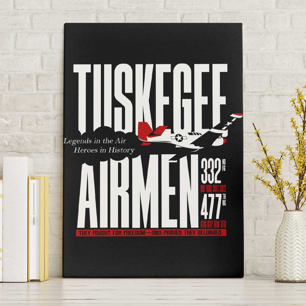 Wings of Honor Tuskegee Airmen Canvas Wall Art 332nd 477th Fighter Group Tribute - Wonder Print Shop