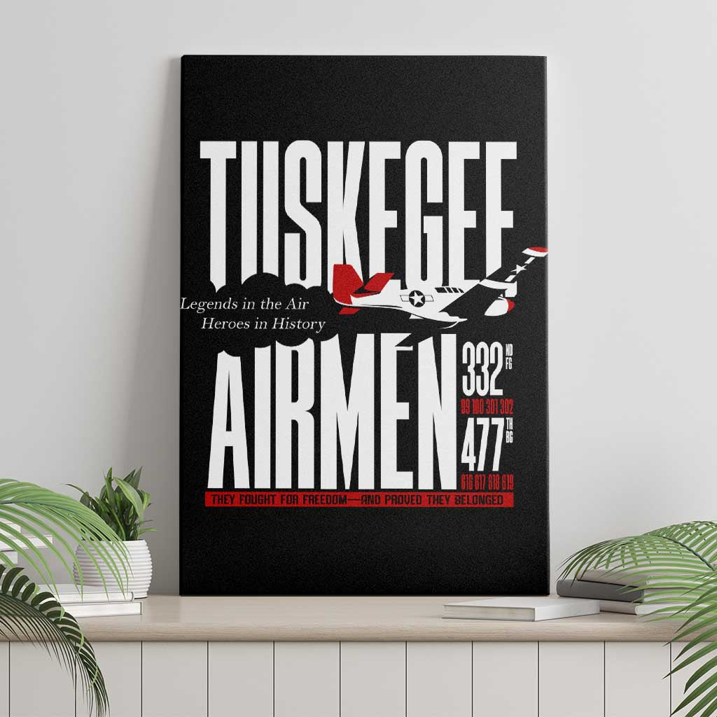 Wings of Honor Tuskegee Airmen Canvas Wall Art 332nd 477th Fighter Group Tribute - Wonder Print Shop