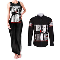 Wings of Honor Tuskegee Airmen Couples Matching Tank Maxi Dress and Long Sleeve Button Shirt 332nd 477th Fighter Group Tribute - Wonder Print Shop
