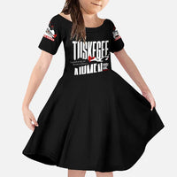 Wings of Honor Tuskegee Airmen Family Matching Long Sleeve Bodycon Dress and Hawaiian Shirt 332nd 477th Fighter Group Tribute - Wonder Print Shop