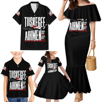 Wings of Honor Tuskegee Airmen Family Matching Mermaid Dress and Hawaiian Shirt 332nd 477th Fighter Group Tribute - Wonder Print Shop