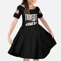 Wings of Honor Tuskegee Airmen Family Matching Off The Shoulder Long Sleeve Dress and Hawaiian Shirt 332nd 477th Fighter Group Tribute - Wonder Print Shop