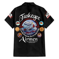 Wings of Honor Tuskegee Airmen Family Matching Off The Shoulder Long Sleeve Dress and Hawaiian Shirt 332nd 477th Fighter Group Tribute - Wonder Print Shop