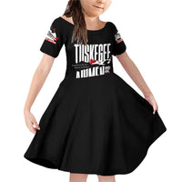 Wings of Honor Tuskegee Airmen Family Matching Off Shoulder Short Dress and Hawaiian Shirt 332nd 477th Fighter Group Tribute - Wonder Print Shop