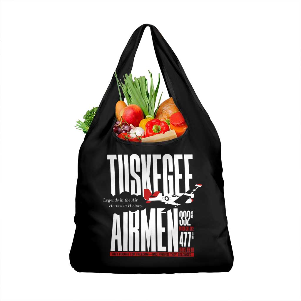 Wings of Honor Tuskegee Airmen Grocery Bag 332nd 477th Fighter Group Tribute - Wonder Print Shop