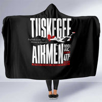 Wings of Honor Tuskegee Airmen Hooded Blanket 332nd 477th Fighter Group Tribute - Wonder Print Shop